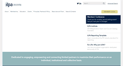 Desktop Screenshot of ilpa.org