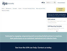 Tablet Screenshot of ilpa.org