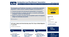 Desktop Screenshot of ilpa.org.uk